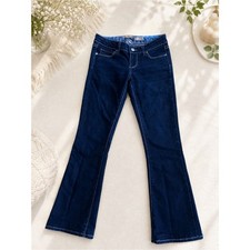 PAIGE Laurel Canyon Y2K Dark Wash Bootcut Jeans Made in USA Size 24