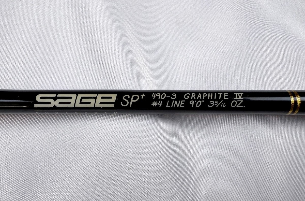 SAGE GRAPHAITE IV 490 SP ＋ SAGE DURASCRIM - 9' FLY FISHING ROD 490-3 SP+ Model 4 GRAPHITE IV