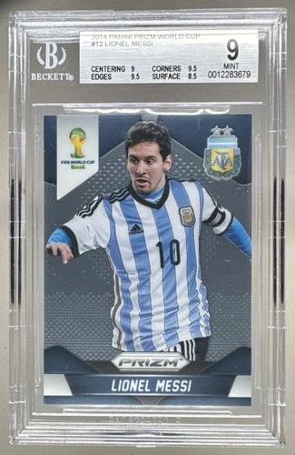 3679 Lionel Messi 2014 Panini Prizm FIFA World Cup Brazil #12 BGS 9