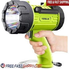 Rechargeable Waterproof LED Spotlight 100000 Lumens Durable Power Bank New