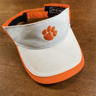 Clemson Tigers Football Visor  AHead White And Orange SEC Football Go Tigers!