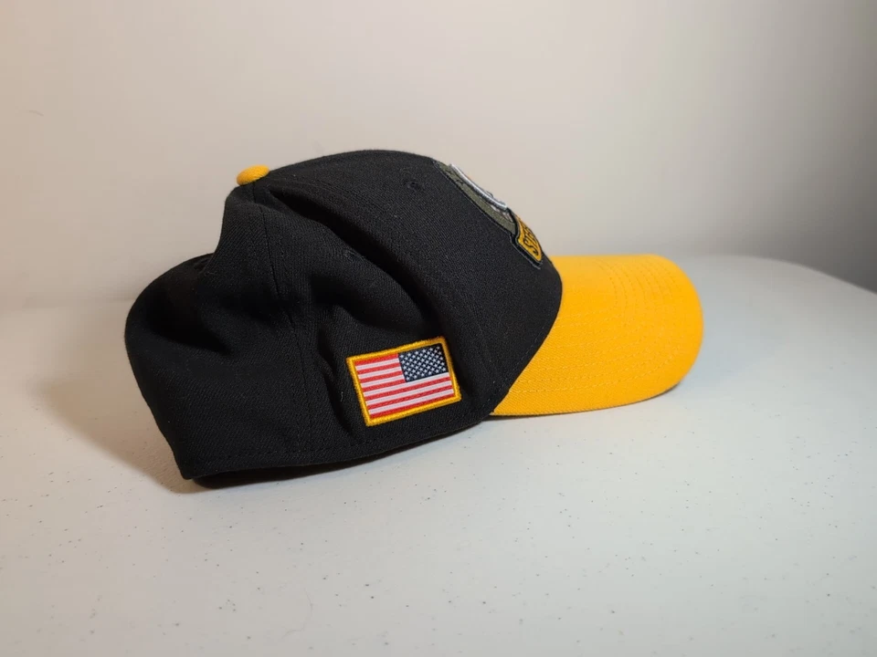 Pittsburgh Steelers NFL New Era 39THIRTY Saludo al Servicio Sombrero Flexible Talla M/L Foto 4 de 4