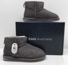 Emu Australia Women’s Stinger Micro Galaxy Boots In Charcoal US Size 7