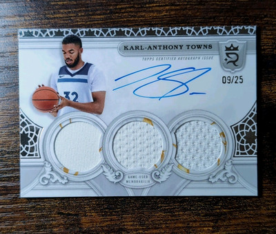 Karl-Anthony Towns Topps Royalty Superior Jersey Sigs Auto /25