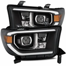 AlphaRex For Toyota Tundra 2007-2013 Projector Headlights LUXX LED Plank Black