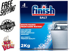 Finish Dishwasher Salt | 2kg Pack | Salt for Dishwashers and Water Softeners
