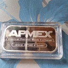 APMEX 1 oz .999 Fine Silver Bar American Precious Metals Exchange Silver Bar