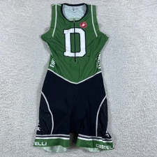 Castelli Cycling Speed Suit Mens Medium Green Dartmouth College Drummond Custom