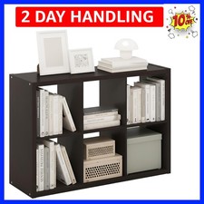 Cubicle Book Shelf, 6-Cube Bookshelf, Extra Thick Frame Horizontally & Vertic...