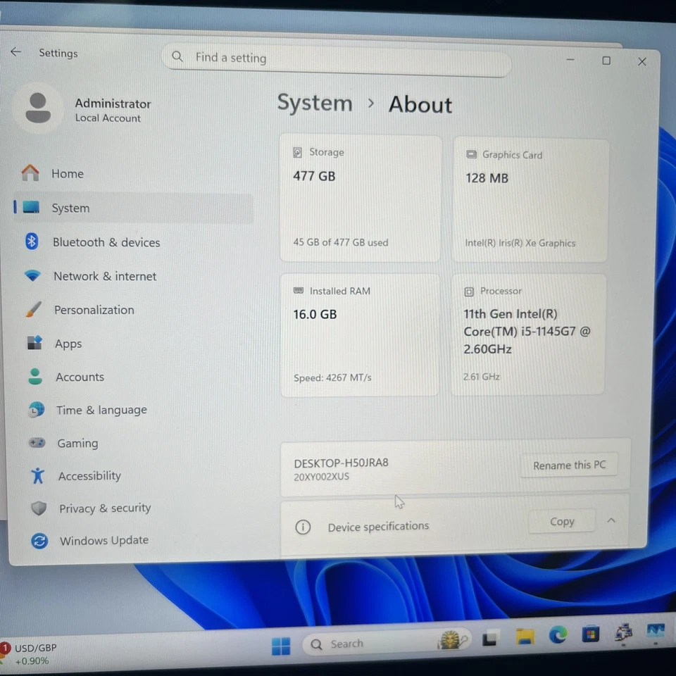 Lenovo ThinkPad X1 Yoga Gen 6 i5-1145G7 2.6GHz 16GB RAM 512GB SSD *READ DESC* - Image 3 of 4