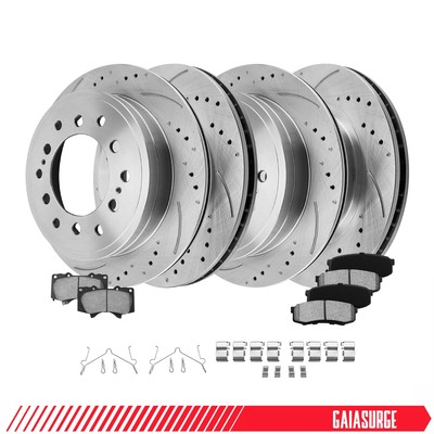 12.6'' Front & Rear Brake Rotors Pad for 2003-2008 2009 Toyota 4Runner FJ Cruiser
