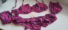 AGENT PROVOCATEUR RARE ARIANNA BIKINI BRA 32A & SMALL BRIEF UK 8 BNWT AMY WINEHO
