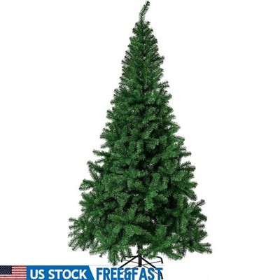 Realistic Christmas Tree Easy Assemble Sturdy Base Holiday Indoor Outdoor Decor