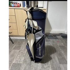 Dunlop MX II Cart Golf Bag Blue Grey Black Nylon, 6-Way Divider, Strap, Pockets