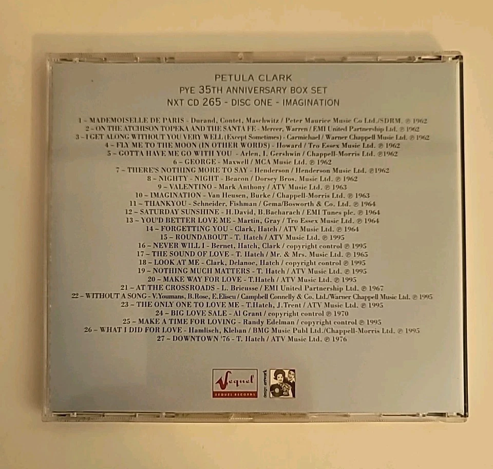 PETULA CLARK : I LOVE TO SING - PYE 35TH ANNIVERSARY 3CD BOX SET, AS NEW, 78 TRX - Image 3 of 4