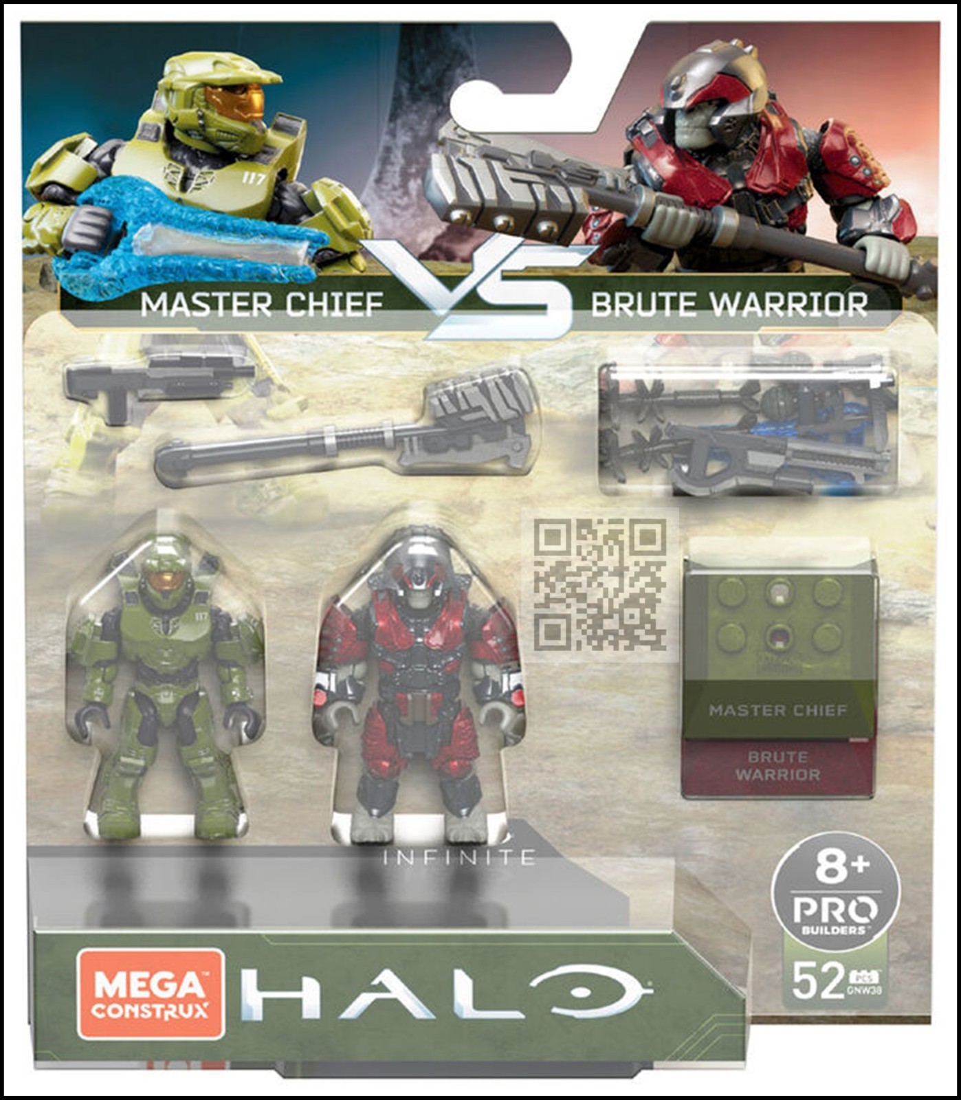 HALO MEGA CONSTRUX BLOKS UNSC MASTER CHIEF VS BRUTE WARRIOR 