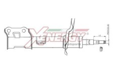 AP XENERGY Stoßdämpfer Vorne Links für HYUNDAI i30 (FD) i30 CW (FD) Federbein