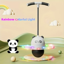 Pogo Ball with LED Lights for Kids  Adults Balance Bounce Board Indoor Outdoor
