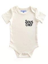 Baby Chef Bodysuit (Natural, 12M)