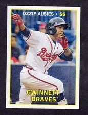 2016 HERITAGE MINORS #28 Ozhaino Ozzie Albies  ROOKIE  ATLANTA BRAVES  NM-MT   D