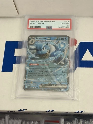 PSA 10 Blastoise ex 009/165 Scarlet & Violet 151 Holo