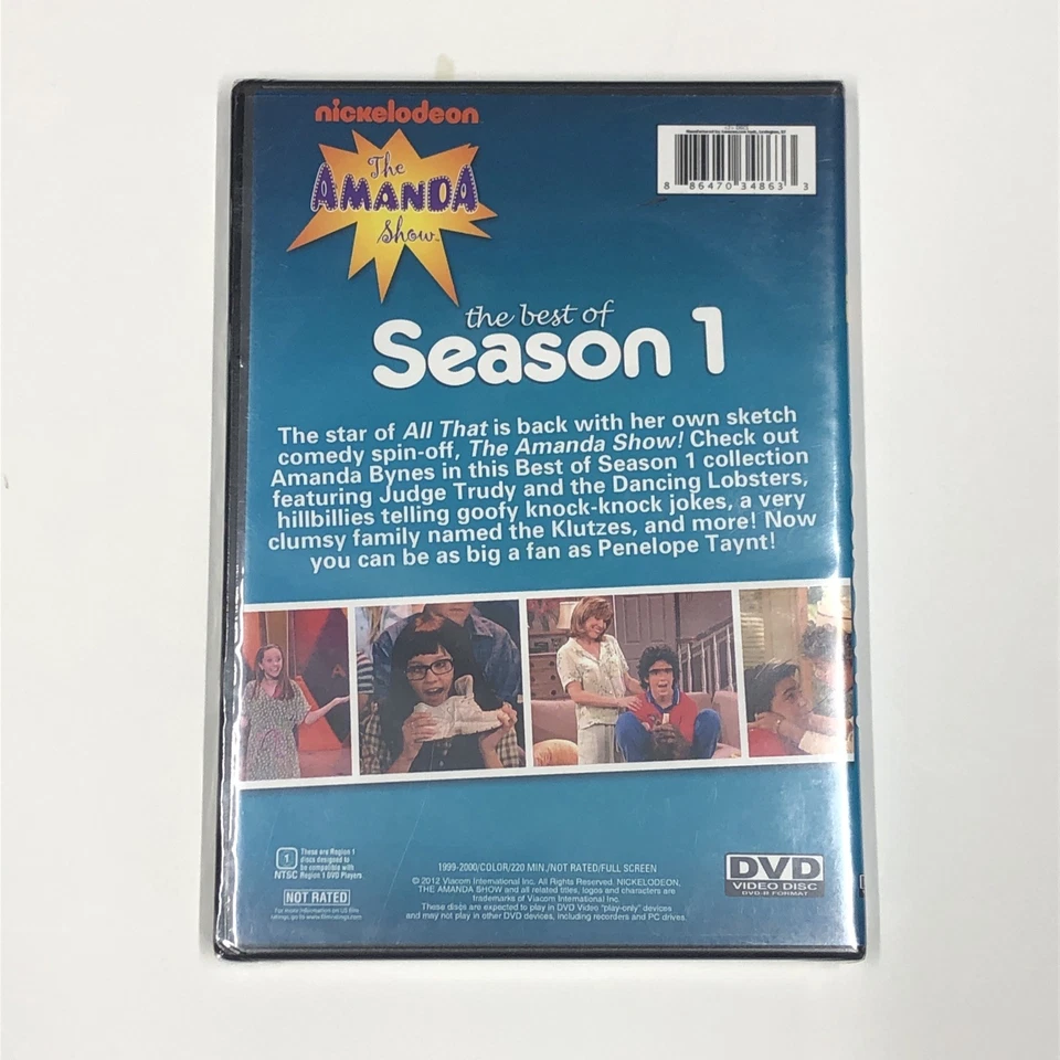 The Amanda Show Best Of Season 1 DVD Nickelodeon TV Show Amanda Bynes RARE - Image 2 of 4