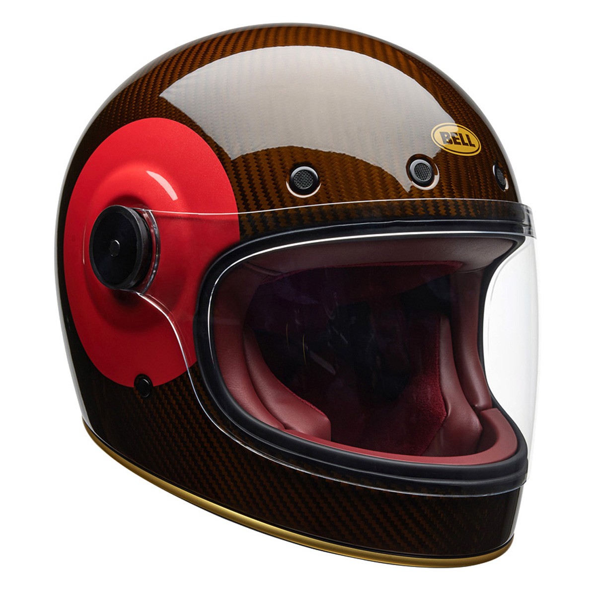 Bell Bullitt GT Carbon Helmet - TT Gloss Red / Gold | eBay