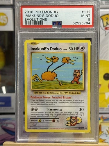 Imakuni?'s Doduo 112/108 Evolutions Pokemon PSA 9