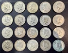 Lot of (x20) Kennedy US Half Dollars [1966–1969] - 40% Silver Coins