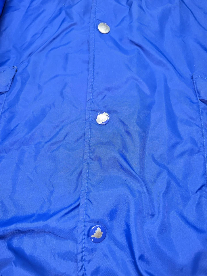 Vintage Pepsi Jacket Mens Large Blue Hilton Active Apparel Snap Front USA 80s - Image 4 of 4