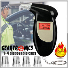 Digital LCD Police Breath Breathalyzer Test Alcohol Tester Analyzer Detector N 