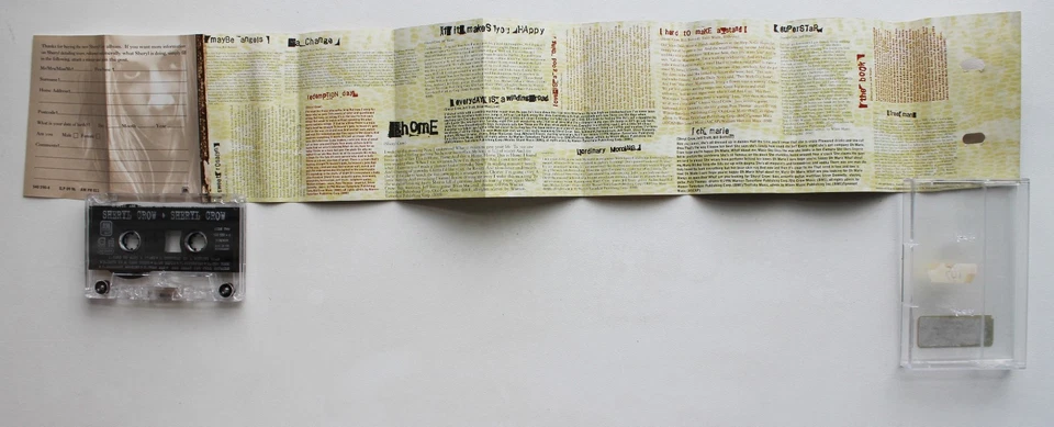 SHERYL CROW - SHERYL CROW (A&M 5405904) 1996 UK CASSETTE TAPE GREEN HYPE STICKER - Image 3 of 3