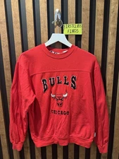 VINTAGE Mighty Mac Sports Youth Chicago Bulls Crewneck Sweatshirt Size L