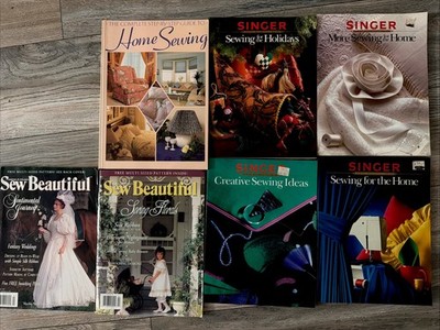 Lot of 4 Singer Sewing Reference Library Books 1 Home Sewing & 2 Sew Beautiful