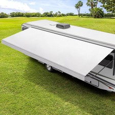 White RV Awning Fabric Replacement 17'(Fabric 16'2")