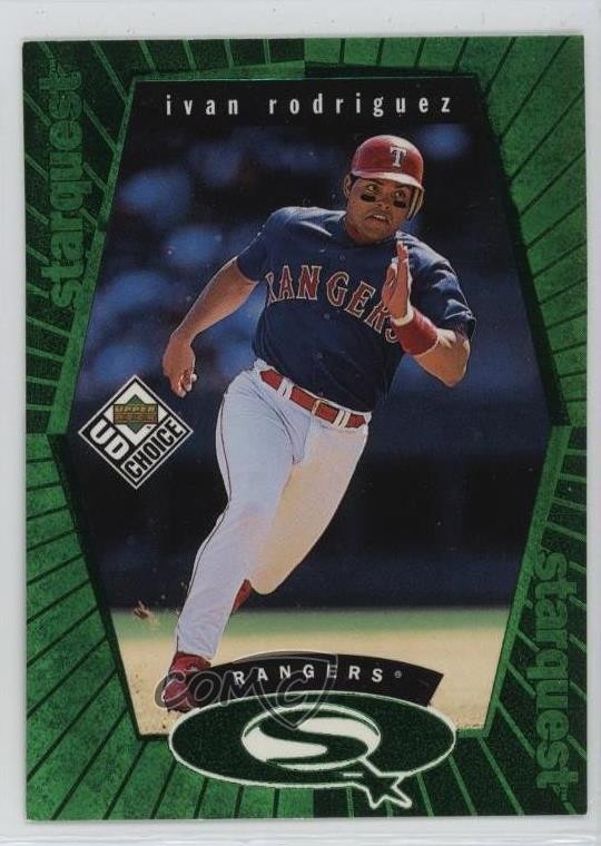 1999 Upper Deck UD Choice Starquest Green Ivan Rodriguez #SQ20 HOF 1bc4