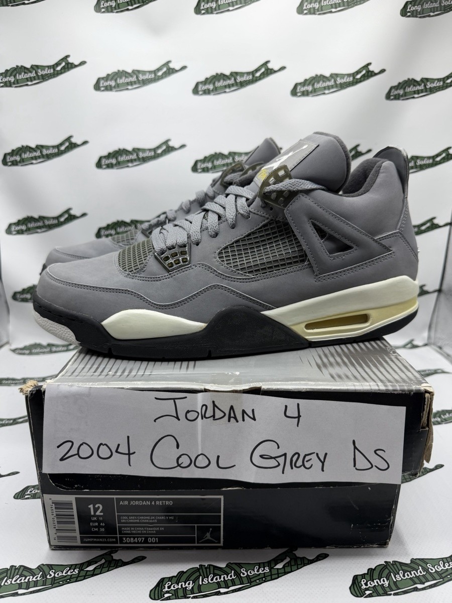 Size 12 - Air Jordan 4 Retro 2004 Cool Grey for sale online | eBay