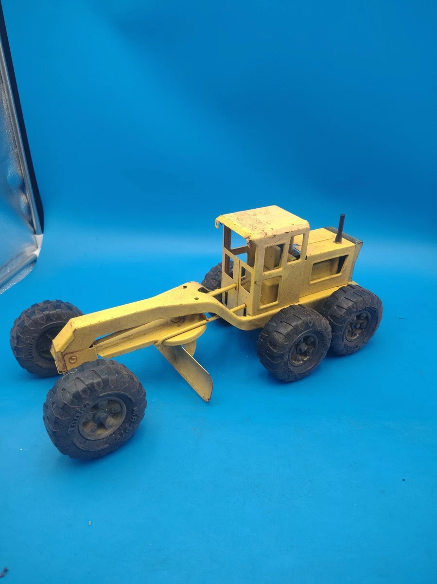 Tonka モーターグレーダーブリキ玩具ビンテージ大型 Tonka 1970 Year of Manufacture Road Grader Vintage Manufacture