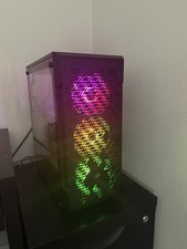 Custom Gaming PC Tower, Asus Gaming Monitor, Keyboard, Mouse, and Soeakers