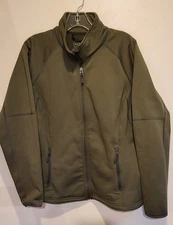 LL Bean Sz Large ProStretch Fleece Jacket Green 294991