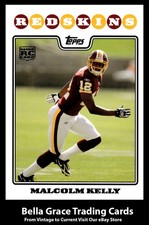 2008 Topps Malcolm Kelly #364 Washington Redskins Rookie NFL Football