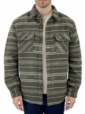 Jachs New York Men  s Wool Blend Sherpa Lined Shirt Jacket, GREEN , SIZE L, New 