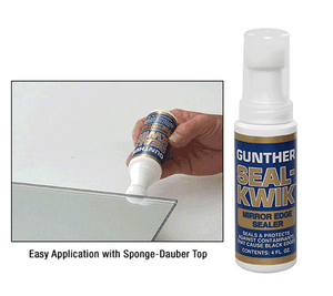 Mirror edge sealant Mirror edge sealant
