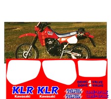 KAWASAKI KLR 600 adesivi stickers decal moto rossa KLR600