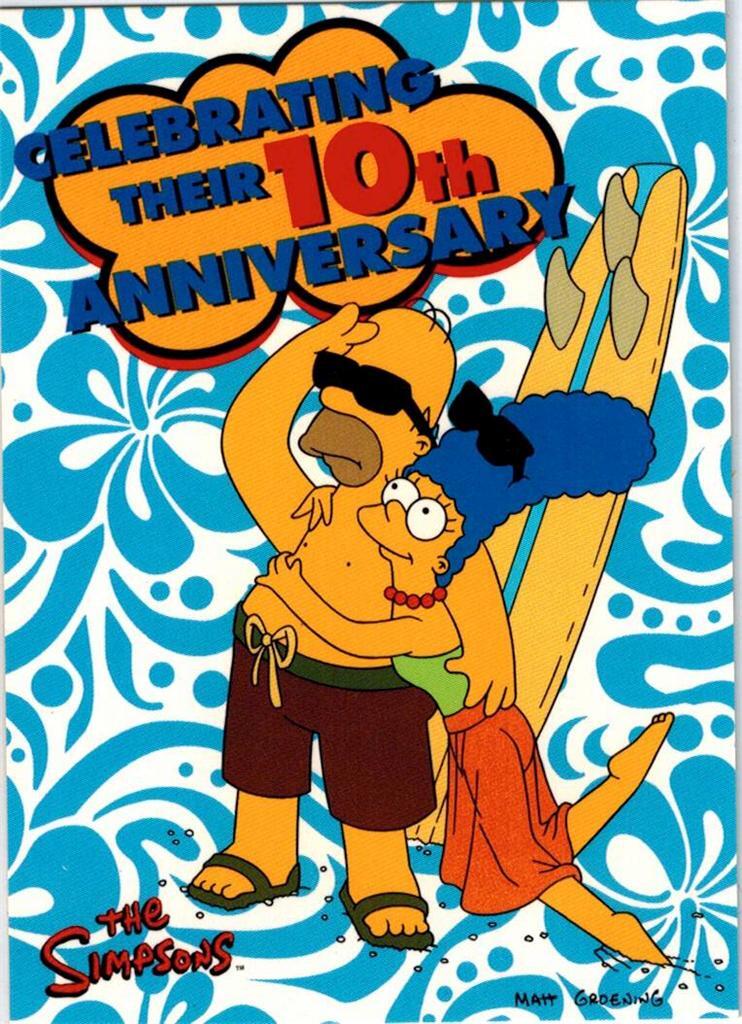 シンプソンズ 直筆色紙 2000 Inkworks The Simpsons 10th Anniversary Promo Card NSU-1 | eBay