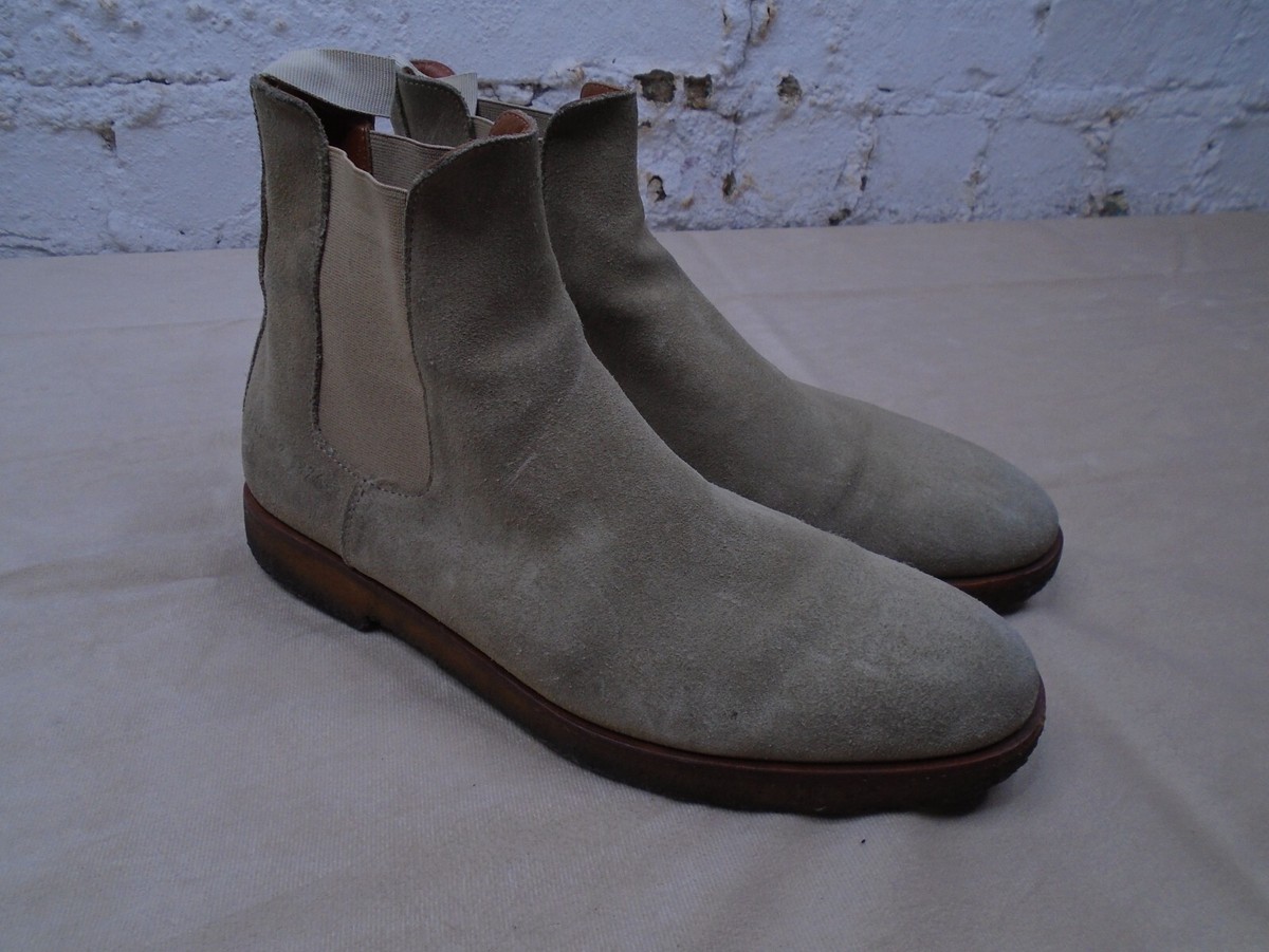Common Projects Suede Chelsea Boots Mens 42 US 9 Beige Tan  display picture 1