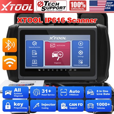 XTOOL IP616 Car Full System Diagnostic Scanner IMMO Programming Scan Tool CAN FD