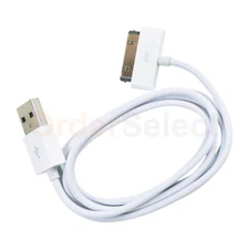 For iPhone 4 4S 4G 3GS 2G iPod Touch USB Charger Charging Cable Cord White
