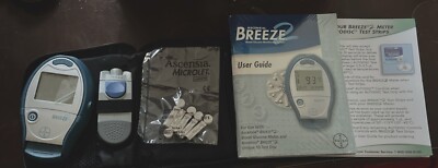 Bayer Breeze2 Blood Glucose Monitoring System Meter 1440*-Test*from 2012*BNWOB