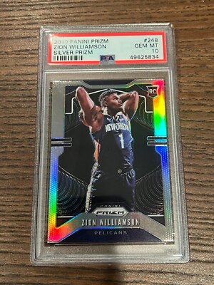 【PSA10】Zion Williamson RC Silver PSA 10 2019-20 Panini Prizm ZION WILLIAMSON RC Silver Refractor